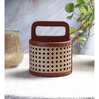 Wicker Round Spoon Stand