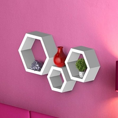 Hexagon Shape Wall Shelf