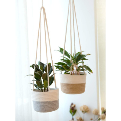 Jute Rope Hanging Basket