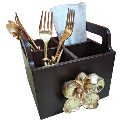 Flower Broach Cutlery Organizer