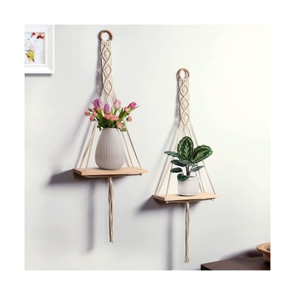 Cotton Cord Wall Shelf