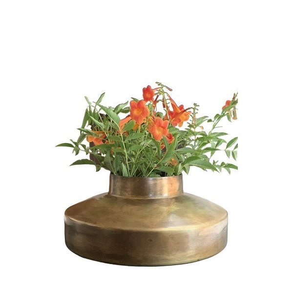 Crafted Metal Flower Vases