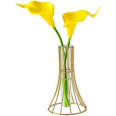 Metal Frame Vase