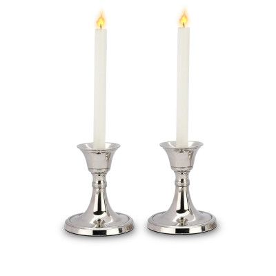 Silver Metal Candle Stand