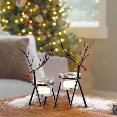 Reindeer Tealight Candle Holders