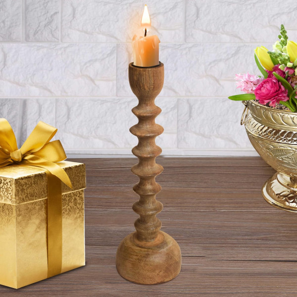 Handmade Wooden Candle Stand