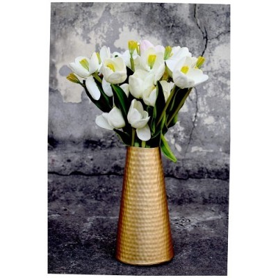 Metallic Flower Vase