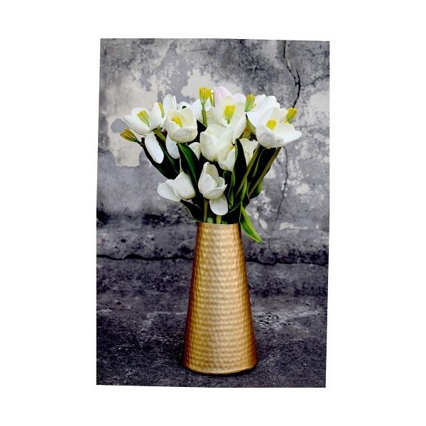 Metallic Flower Vase